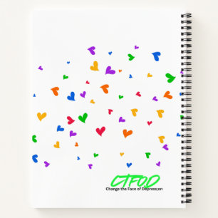 Diario "Eres querido" - Graffiti de la margarita a