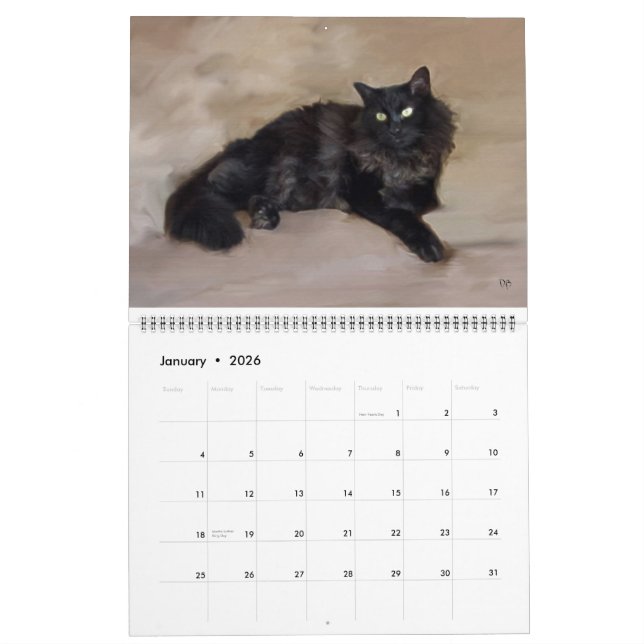 Diario es el calendario de Caturday (Jan 2026)