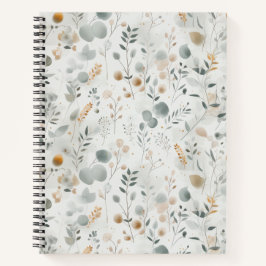 Diario espiral del santuario suave de Pastel