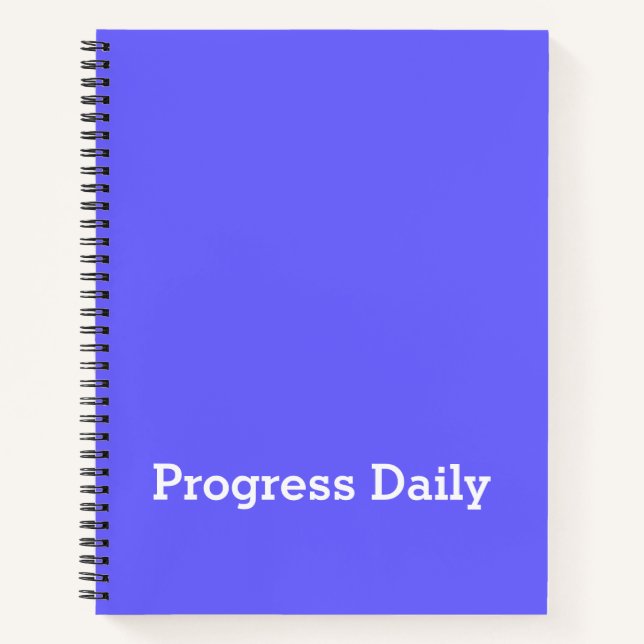 Diario Estudiantil Estético 'Progress Daily' (Anverso)