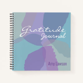 Diario Feminine Blue Purple Gratitude