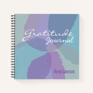 Diario Feminine Blue Purple Gratitude