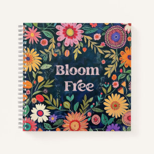 Diario floral de arte popular - sin Bloom - Regalo
