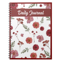 Diario Floral Diario, Cuaderno de Flores Bonitas  