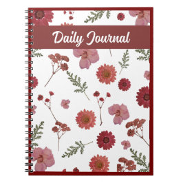Diario Floral Diario, Cuaderno de Flores Bonitas  
