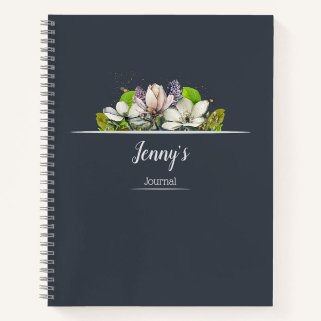 Diario Floral Pastel (Anverso)