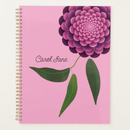 Diario floral personalizado - Planificador enlazad
