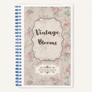 Diario Floral Vintage Blooms | Acuarela Suave