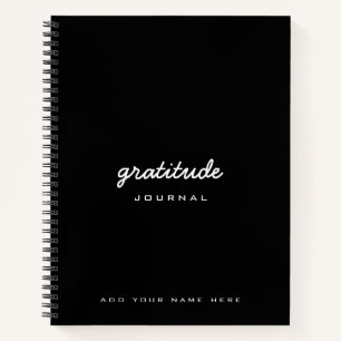 diario Gratitude blanco negro