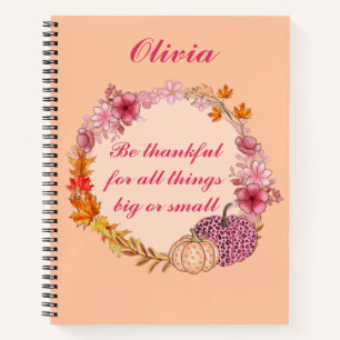 Diario Gratitude De Cita De Otoño