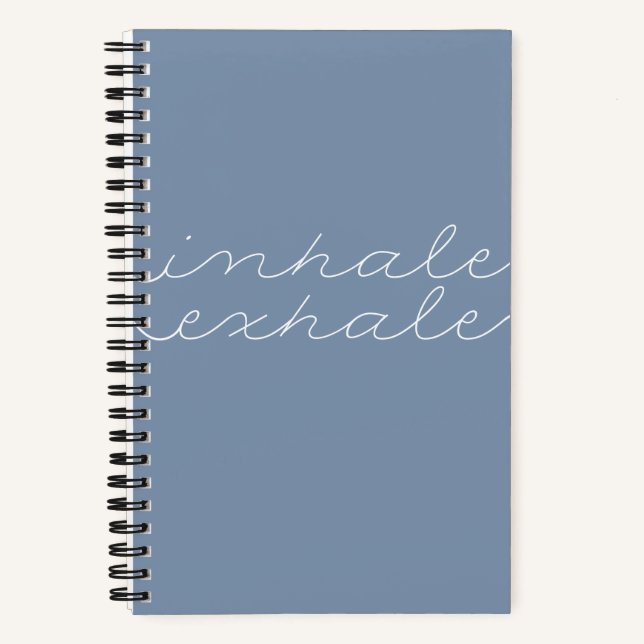 Diario "Inhale Exhale" Sea Blue Mindness Journal (Anverso)