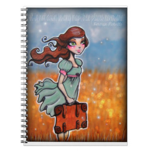 Diario inspirador del cuaderno del viaje