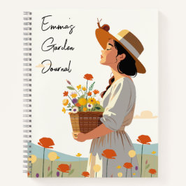 Diario Jardín de texto de personalizado