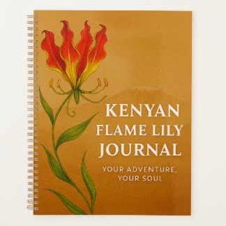 Diario Kenyan Flame Lily – Cuaderno con Alma