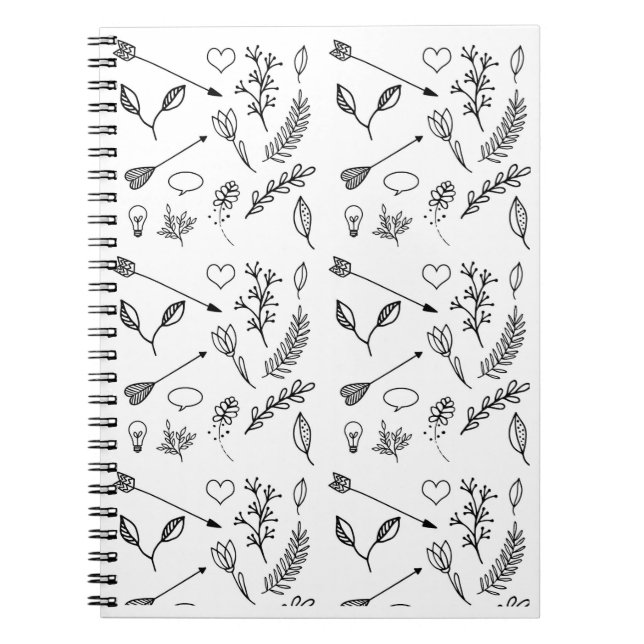 Diario lindo del diario del cuaderno del diseño (Frente)