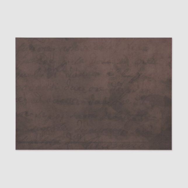 Diario manuscrito de papel de coñac rojo oscuro (Anverso)