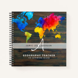 Diario Monograma de Mapa Mundial GEOGRAFÍA PROFESO