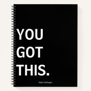 Diario motivacional personalizado "You Got This"