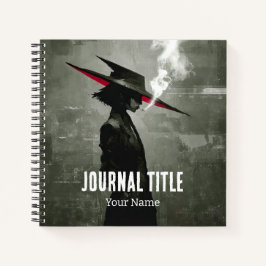 Diario Mystery Noir — Nombre y Título Personalizad