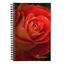 Diario Mystique Dark Botanical Red Orange Rose