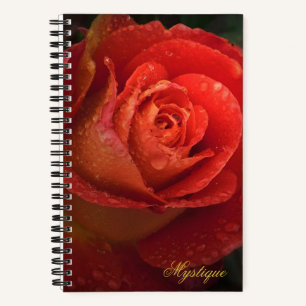 Diario Mystique Dark Botanical Red Orange Rose