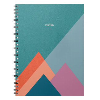 Diario o Cuaderno de Montaña Turquesa Pastel