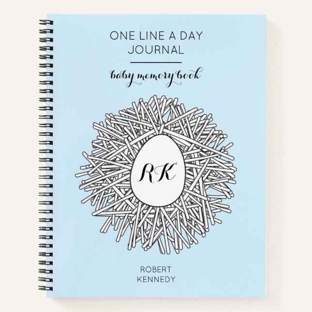 Diario One Line a Day Baby Boy Memory Book (Anverso)