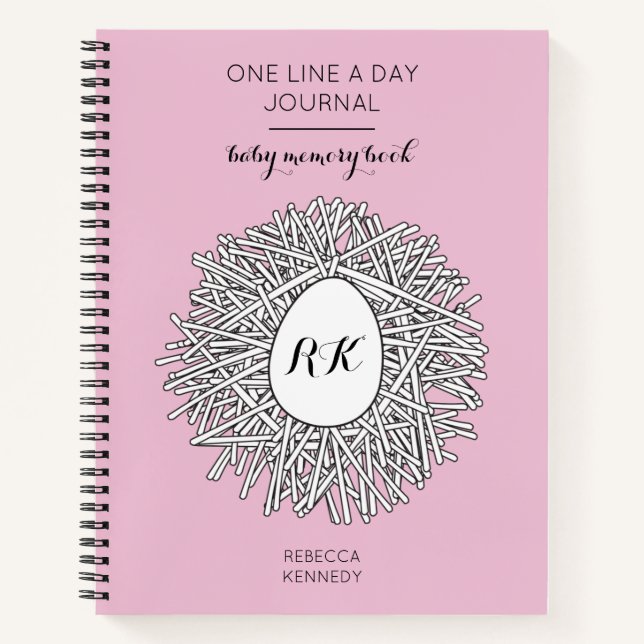 Diario One Line a Day Baby Girl Memory (Anverso)