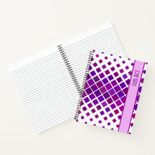 Diario Personal de Gráficos de Morado Contemporáne