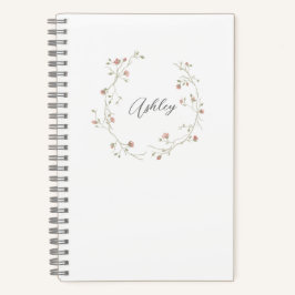 Diario personalizado - acuarela femenina