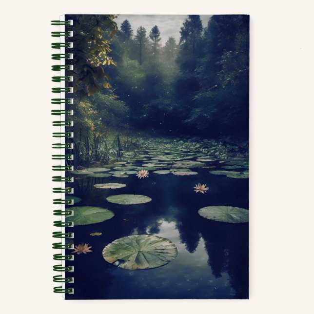 Diario personalizado "Aguas oscuras etéreas" (Anverso)