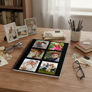 Diario personalizado con cuadrados de varias fotos