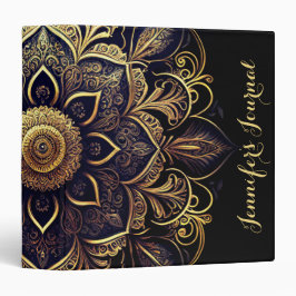 Diario personalizado con enlace de anillo Mandala