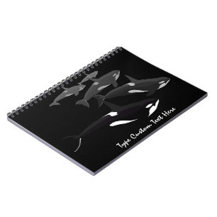 Diario personalizado cuaderno de la orca de la