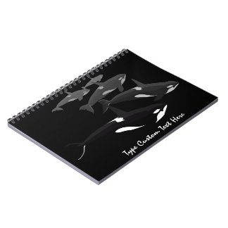 Diario personalizado cuaderno de la orca de la