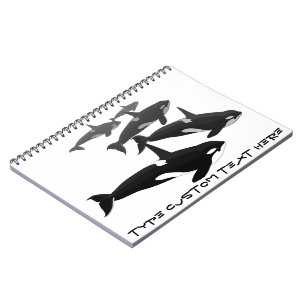 Diario personalizado cuaderno de la orca de la