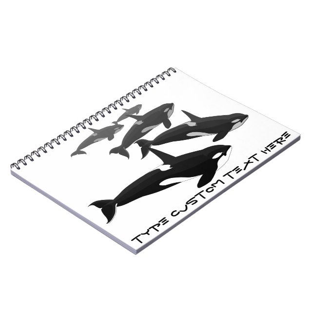 Diario personalizado cuaderno de la orca de la (Lado Izquierdo)