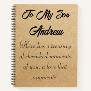 Diario personalizado de cartas a mi hijo