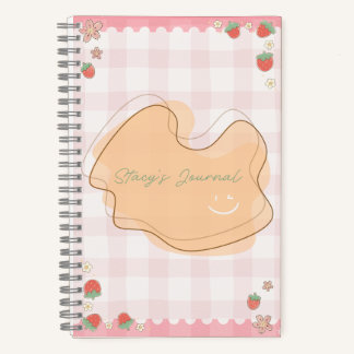 Diario Personalizado de Fresa Adorable