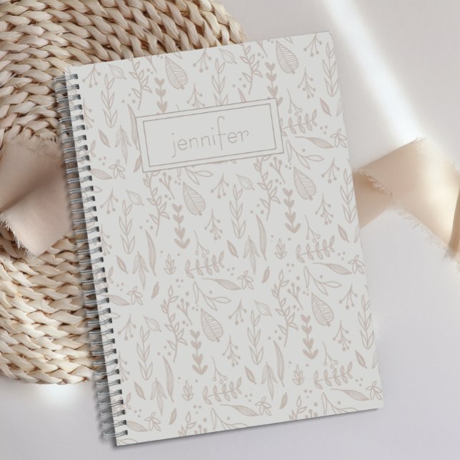 Diario personalizado de la hoja graciosa de Boho T (Subido por el creador)
