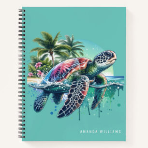 Diario personalizado de la tortuga acuática