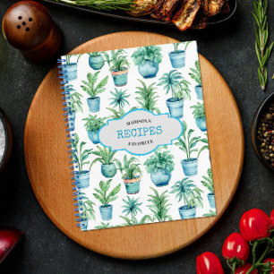 Diario personalizado del organizador de recetas