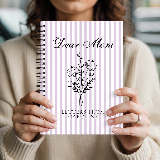 Diario personalizado para mamá: cartas de amor y g (daily journal gift for mom, mom reflection journal gift, custom gratitude diary mom gift,)