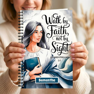 Diario personalizado para mujeres cristianas 'Cami