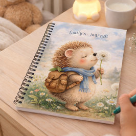 Diario Personalizado para Niños Erizo