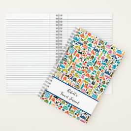 Diario personalizado para viajar por el mundo