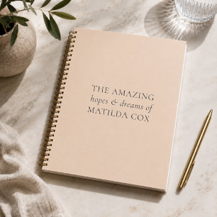 Diario personalizado   Regalo de cuaderno de esper