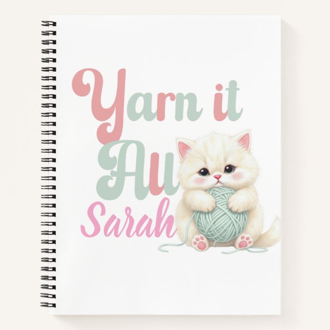 Diario Personalizado Yarn it All  (Anverso)