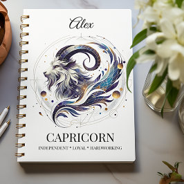 Diario Personalizado Zodiac Capricornio de color d