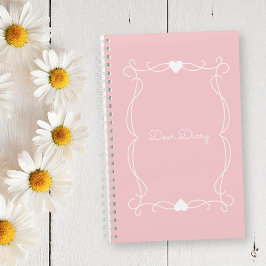 Diario "Querido Diario" Rosa De Twee